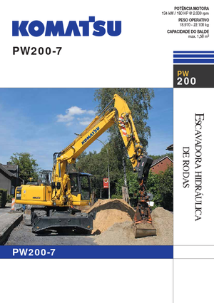 Koparki kołowe Komatsu PW200-7E0