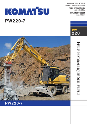 Koparki kołowe Komatsu PW220-7 E0