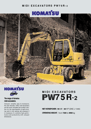 Koparki kołowe Komatsu PW75 R-2