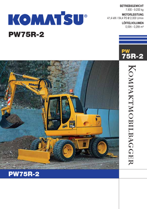 Koparki kołowe Komatsu PW75 R-2