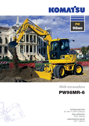 Koparki kołowe Komatsu PW98MR-6