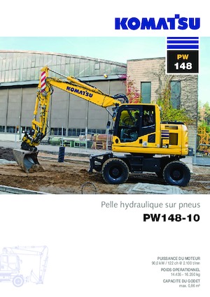 Koparki kołowe Komatsu PW148-10 