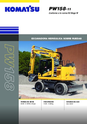 Koparki kołowe Komatsu PW158-11E0