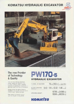 Koparki kołowe Komatsu PW170-5