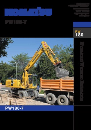 Koparki kołowe Komatsu PW180-7E0
