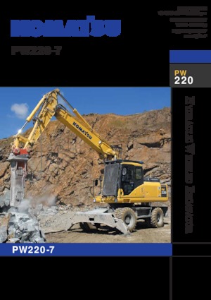 Koparki kołowe Komatsu PW220-7