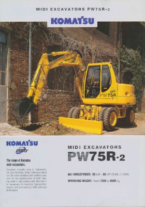 Koparki kołowe Komatsu PW75 R-2