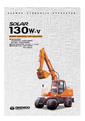 Koparki kołowe Doosan Solar 130 W-V