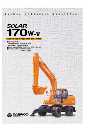 Koparki kołowe Doosan Solar 170 W-V