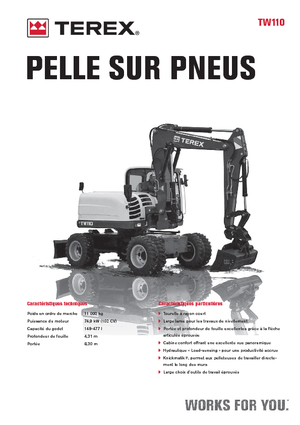 Koparki kołowe Terex TW 110