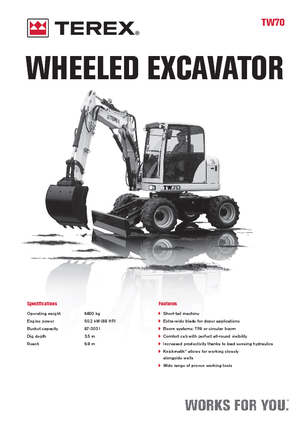 Koparki kołowe Terex TW 70