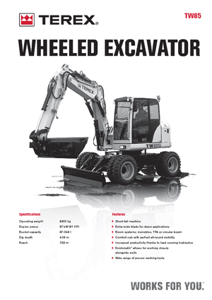 Koparki kołowe Terex TW 85