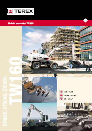 Koparki kołowe Terex TW160