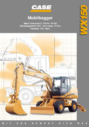 Koparki kołowe Case WX 150