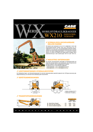 Koparki kołowe Case WX 210