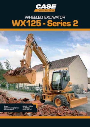 Koparki kołowe Case WX125 S-2