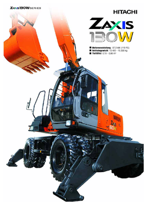 Koparki gąsienicowe Hitachi ZX 130 W