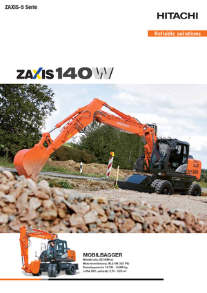 Koparki kołowe Hitachi ZX 140 W 5