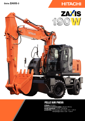 Koparki kołowe Hitachi ZX 190 W 3