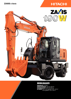 Koparki kołowe Hitachi ZX 190 W 3