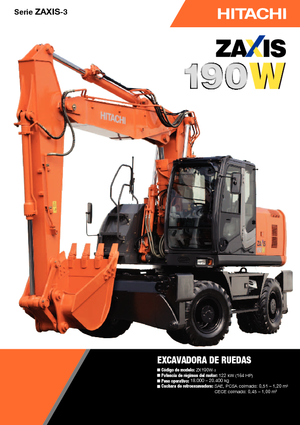 Koparki kołowe Hitachi ZX 190 W 3
