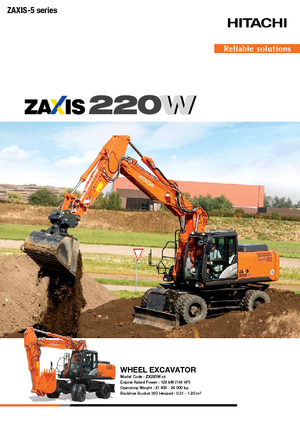 Koparki gąsienicowe Hitachi ZX220W-5B