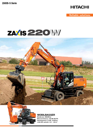 Koparki gąsienicowe Hitachi ZX220W-5B