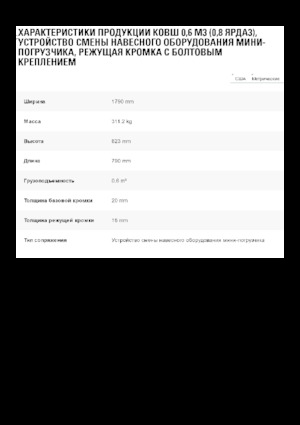 Łyżki do ładowarek kołowych Caterpillar 0.6 m3
