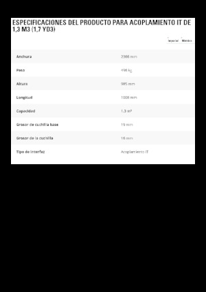 Łyżki do ładowarek kołowych Caterpillar 1,3 m3