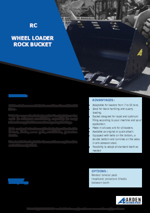 Łyżki do ładowarek kołowych Arden L51RC