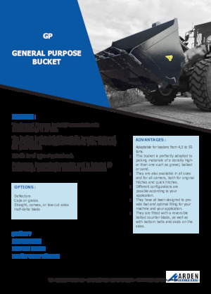 Łyżki do ładowarek kołowych Arden L40GP