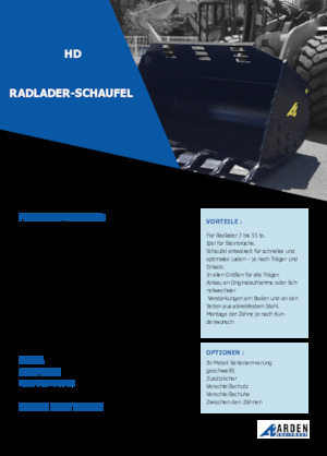 Łyżki do ładowarek kołowych Arden L71HD