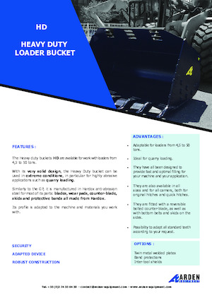 Łyżki do ładowarek kołowych Arden L71HD