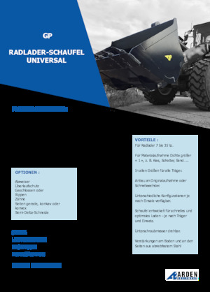 Łyżki do ładowarek kołowych Arden L31GP