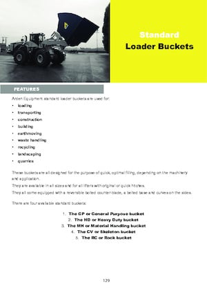 Łyżki do ładowarek kołowych Arden L31GP