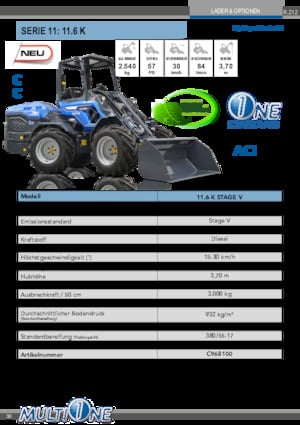 Ładowarki kołowe Multione 11.6 K 