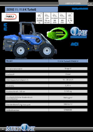 Ładowarki kołowe Multione 11.9 K TurboS