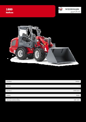 Ładowarki kołowe Weidemann 1880