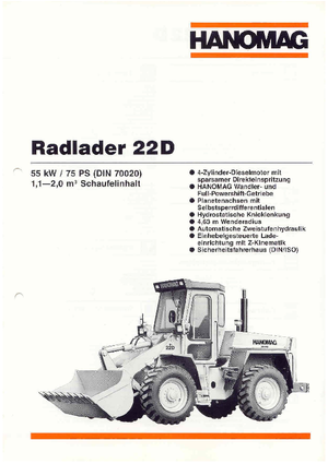 Ładowarki kołowe Hanomag 22 D