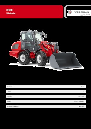 Ładowarki kołowe Weidemann 3080