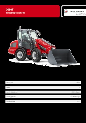 Ładowarki kołowe Weidemann 3080 T