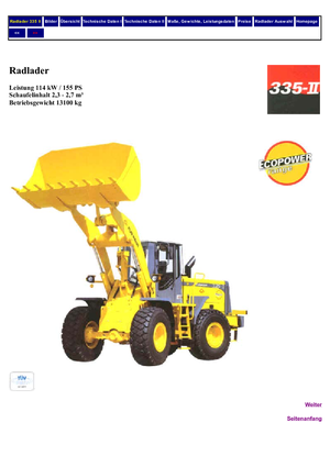 Ładowarki kołowe Furukawa 335 II