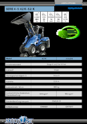 Ładowarki kołowe Multione 4.2 K 