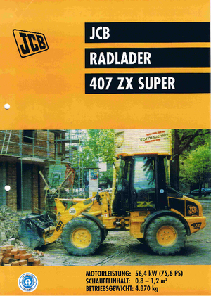 Ładowarki kołowe JCB 407 ZX Super