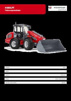 Ładowarki kołowe Weidemann 4080 LP T 