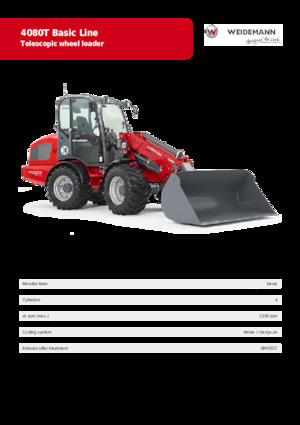 Ładowarki kołowe Weidemann 4080T Basic Line