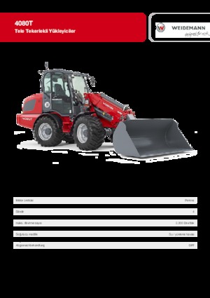 Ładowarki kołowe Weidemann 4080 T