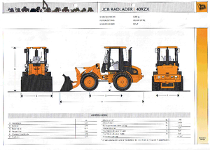 Ładowarki kołowe JCB 409 ZX