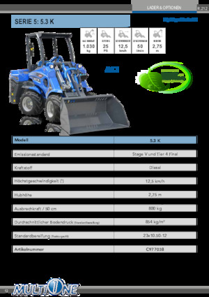 Ładowarki kołowe Multione 5.3 K 