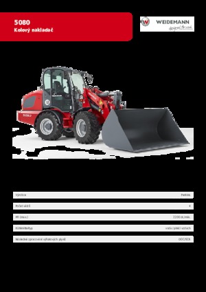 Ładowarki kołowe Weidemann 5080